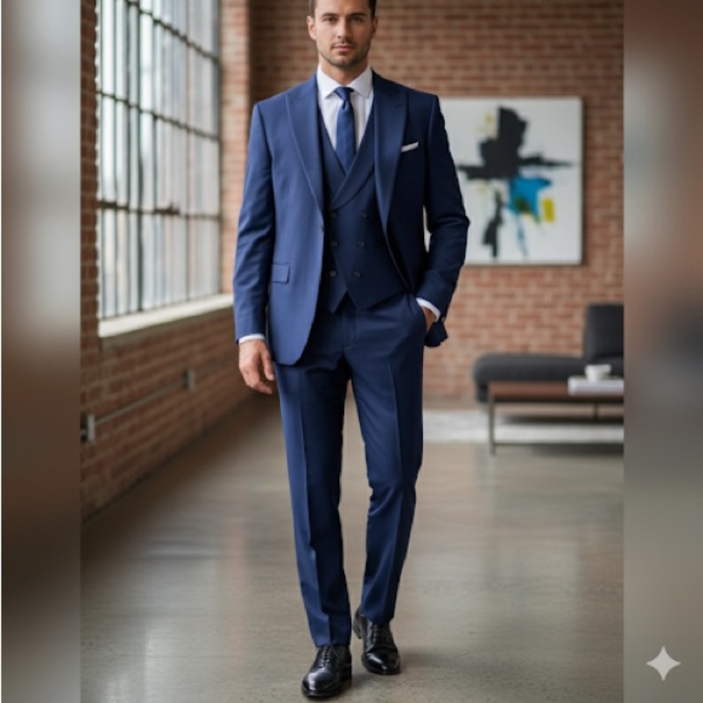 WANGYUE Men’s 3 piece Suits NWT